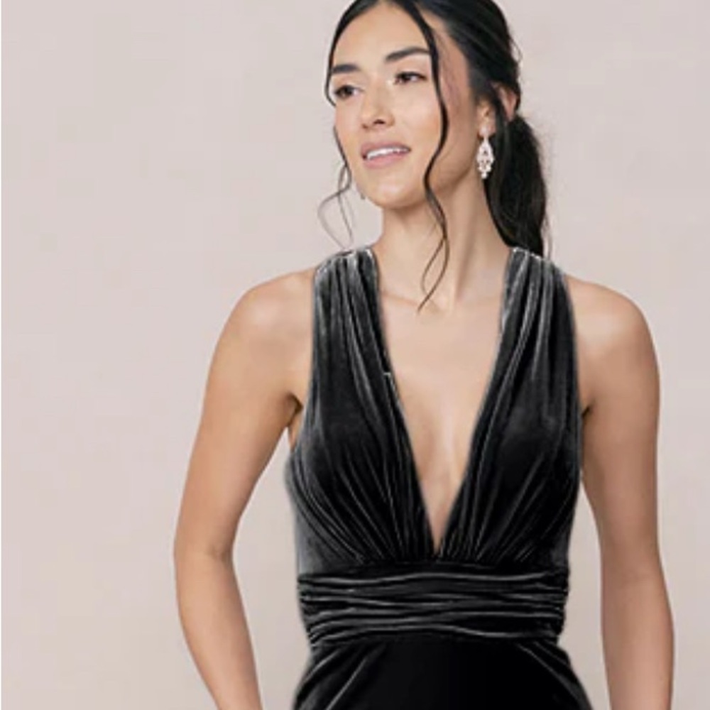Revelry Black Velvet Dylan Dress